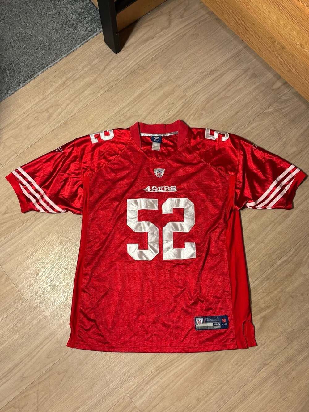 Reebok San Francisco 49ers Patrick Willis Size 54 Jersey